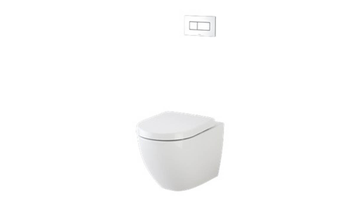 Caroma Urbane Wall Hung Invisi Series II Suite - SBW - Arc SC Seat