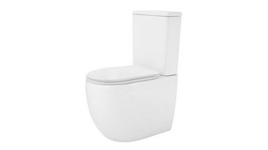 Cassien Touch Free Flush Rimless Back To Wall Toilet Suite