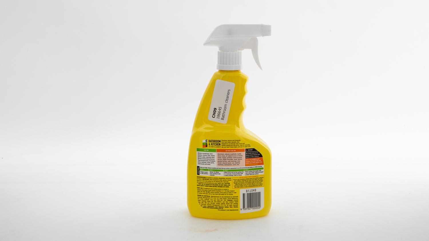 clr bath and kitchen cleaner instructions