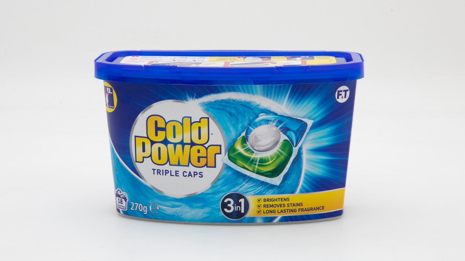 Cold Power Triple Caps 3 in 1 270g 18 capsules Front Loader carousel image