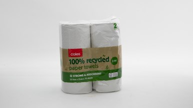 Coles 100% Recycled Paper Towels