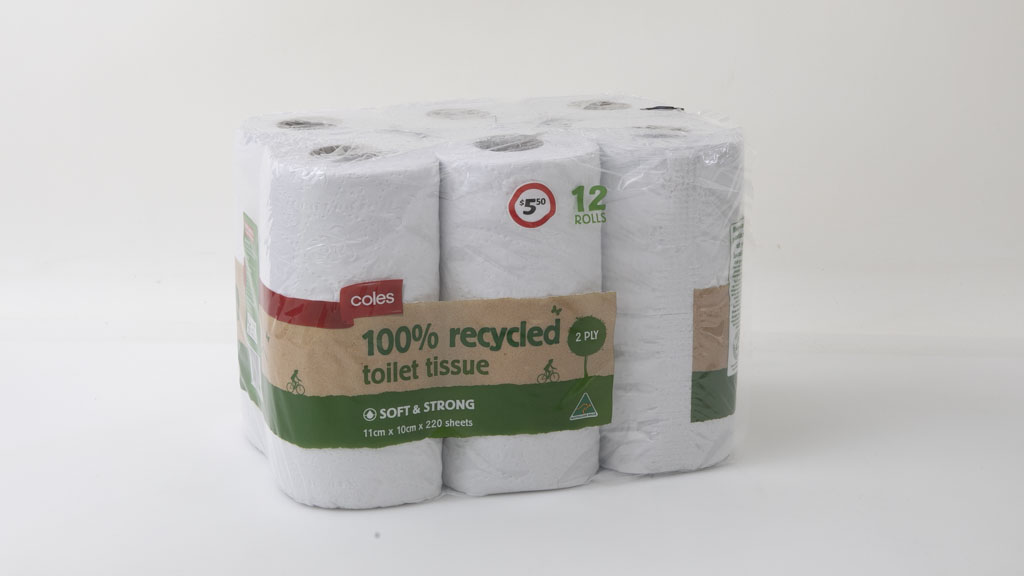 Coles 100 Recycled Toilet Tissue 2 Ply 12 Rolls Review Toilet paper