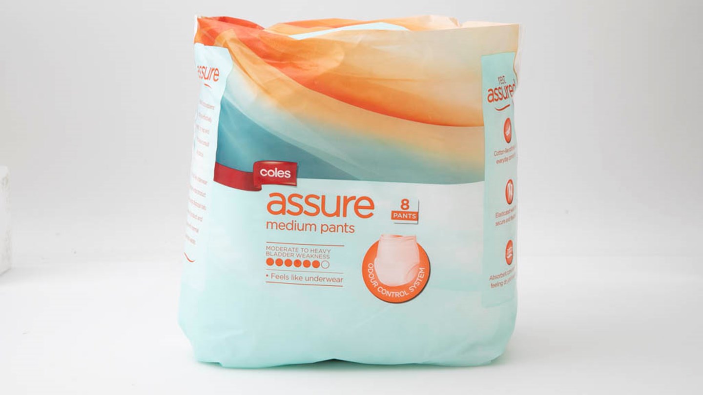 Aldi Sana Unisex pants Medium Review Incontinence product CHOICE