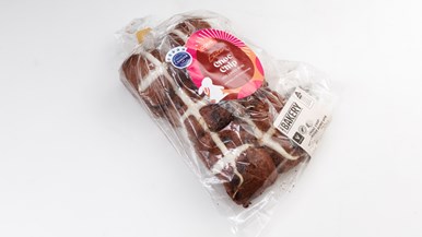 Coles Bakery Easter Choc Chip Hot Cross Buns