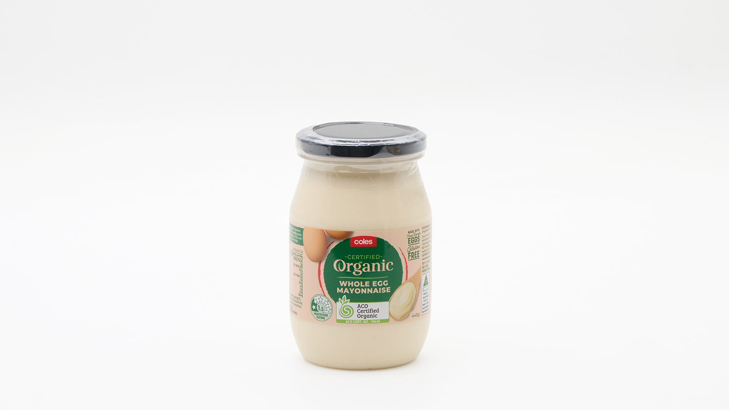 Coles  Certified Organic Whole Egg Mayonnaise 445g
