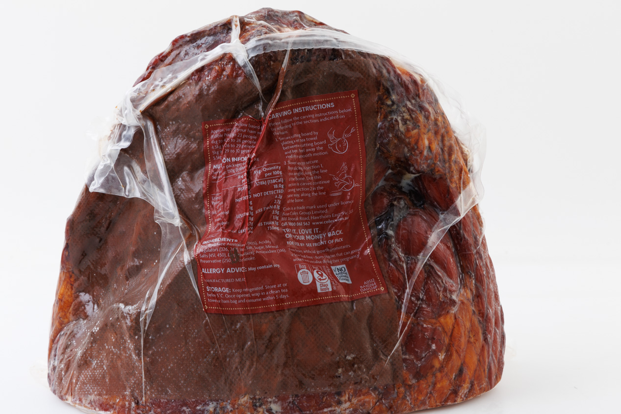 Coles Christmas Beechwood Double Smoked Half Leg Ham