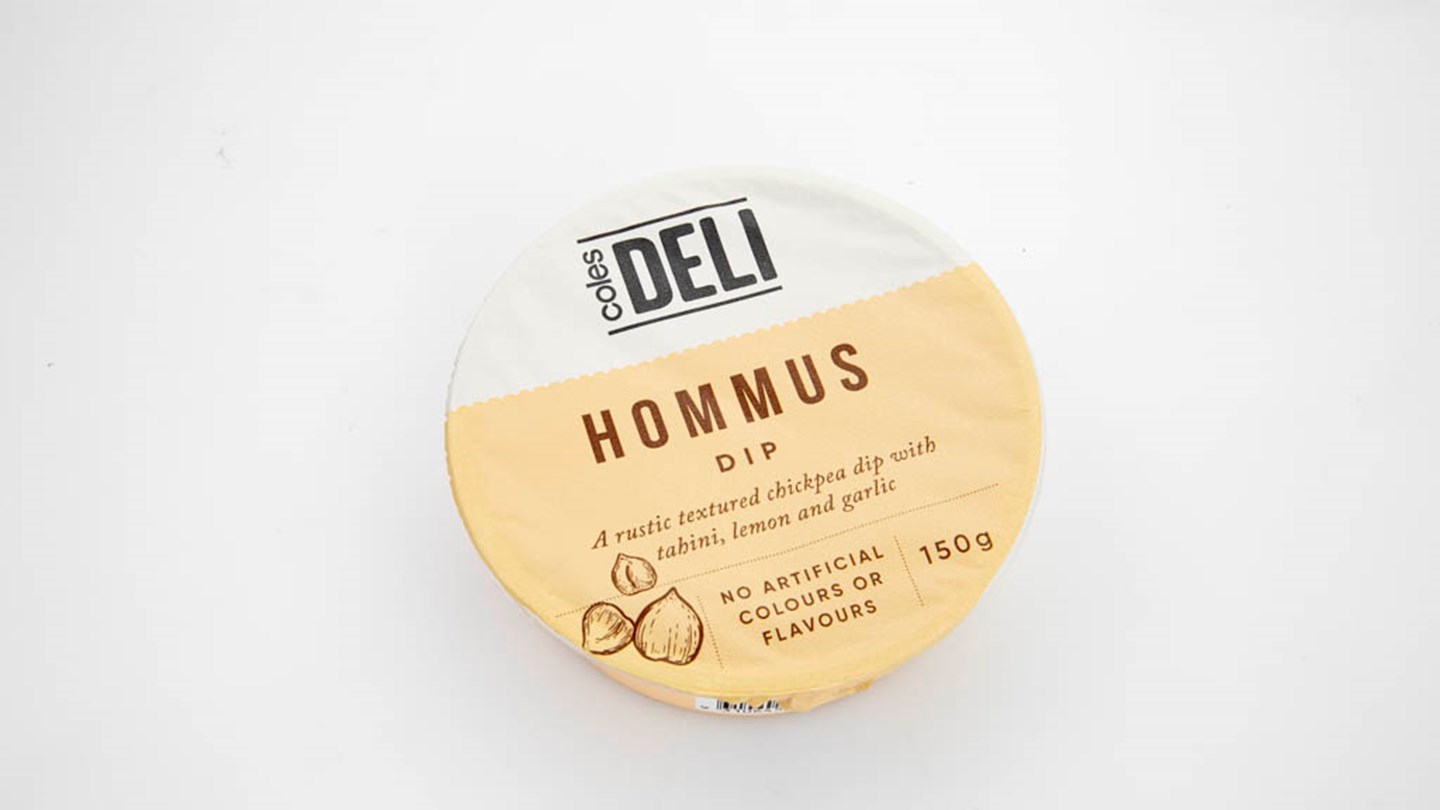 Coles Deli Hommus Dip Review Hummus CHOICE