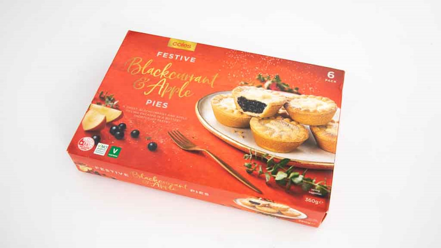 Coles Festive Fruit Mince Pies Review Christmas fruit mince pies CHOICE