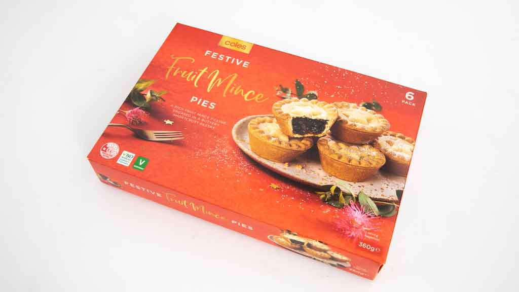 Coles Festive Fruit Mince Pies Review Christmas fruit mince pie CHOICE