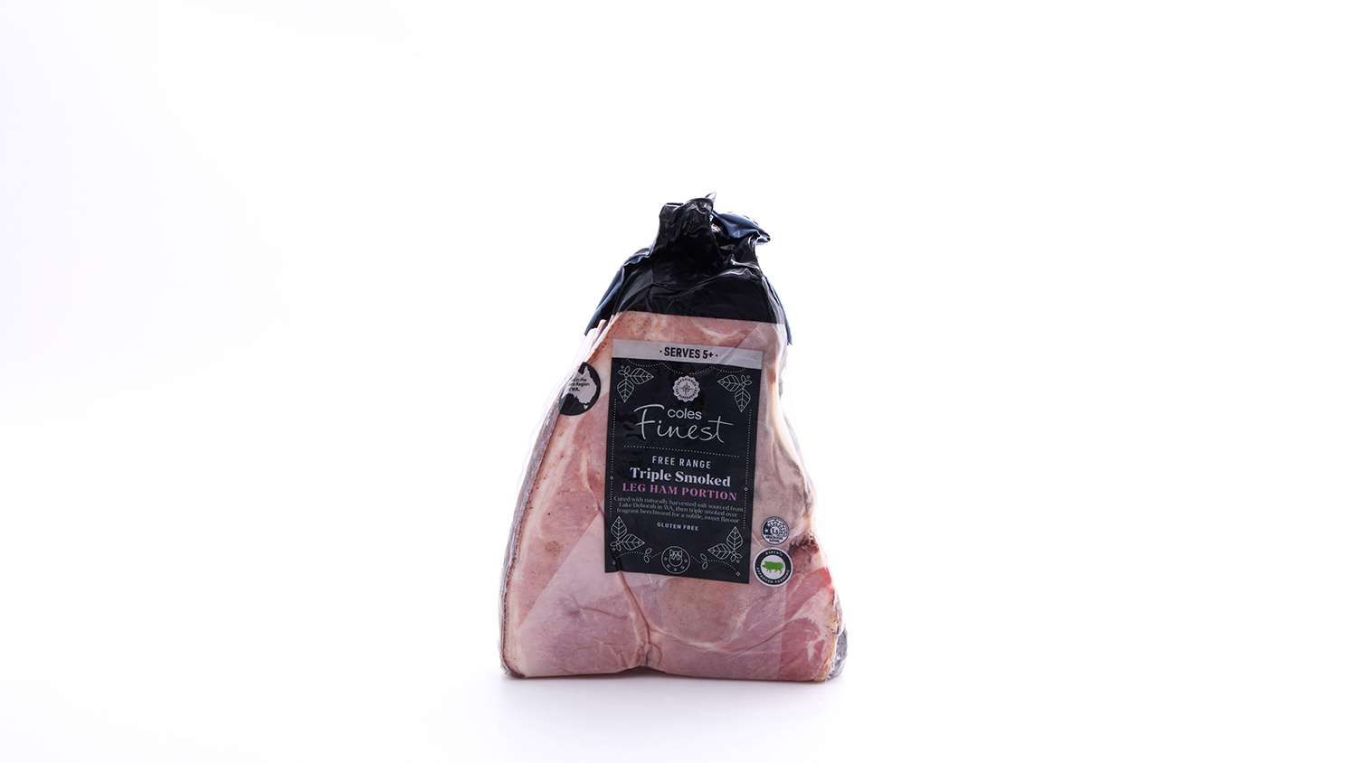 Coles Finest Free Range Triple Smoked Leg Ham Portion