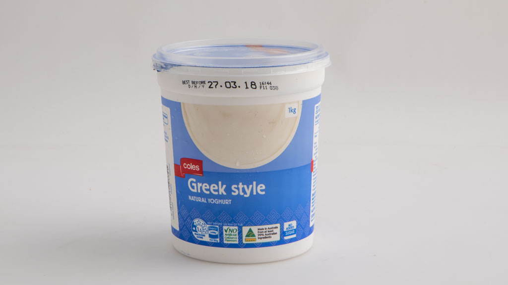Coles Greek Style Natural Yoghurt carousel image