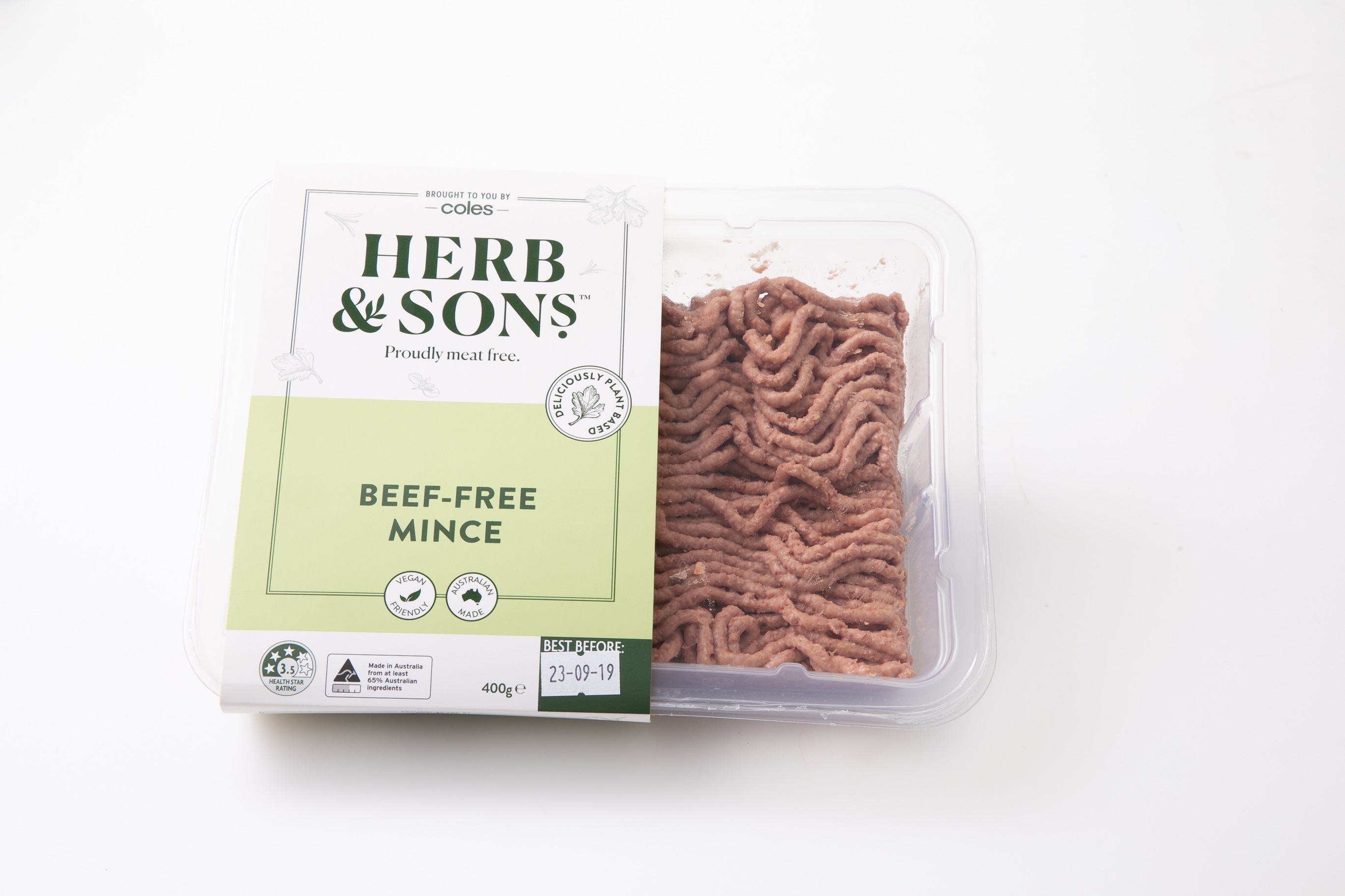 Coles Herb & Sons BeefFree Mince Review Vegan meat CHOICE