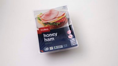 Coles Honey ham sliced