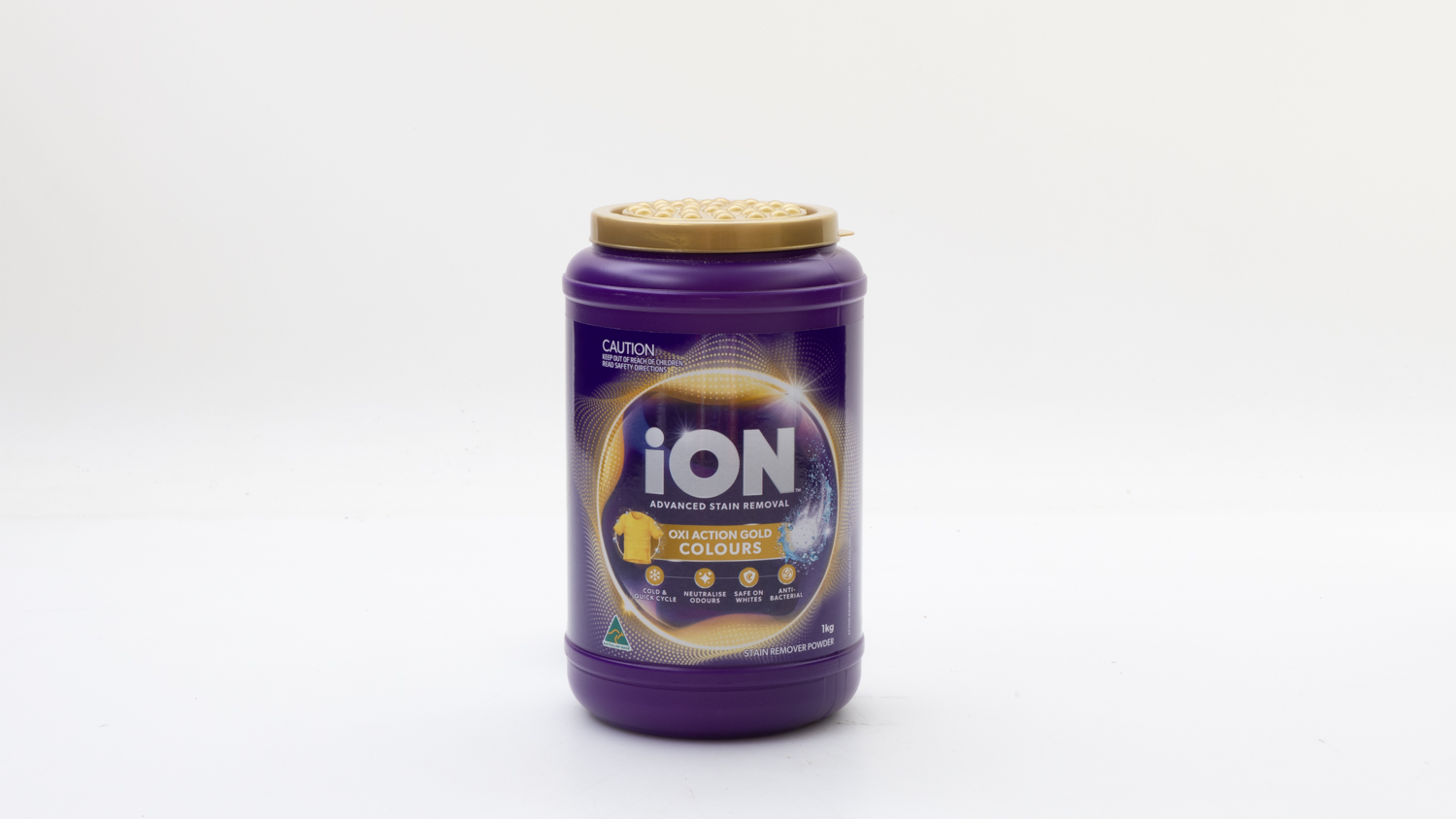 Coles Ion Oxi Action Gold Colours