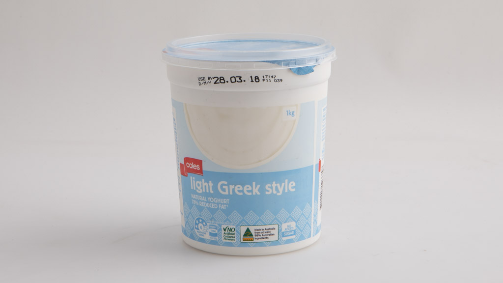 Coles Light Greek Style Natural Yoghurt carousel image