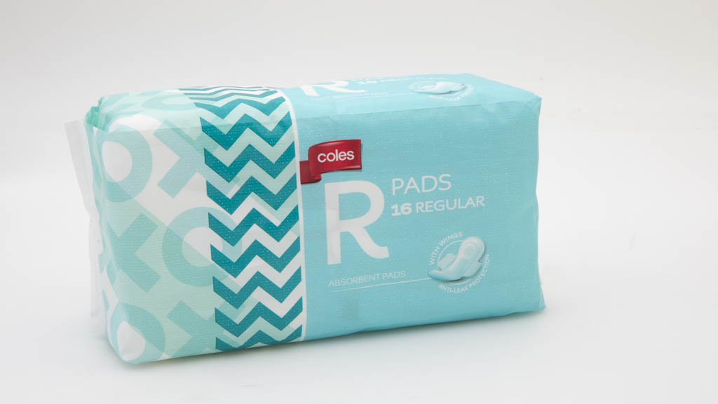Coles Regular pads Review Sanitary pad CHOICE