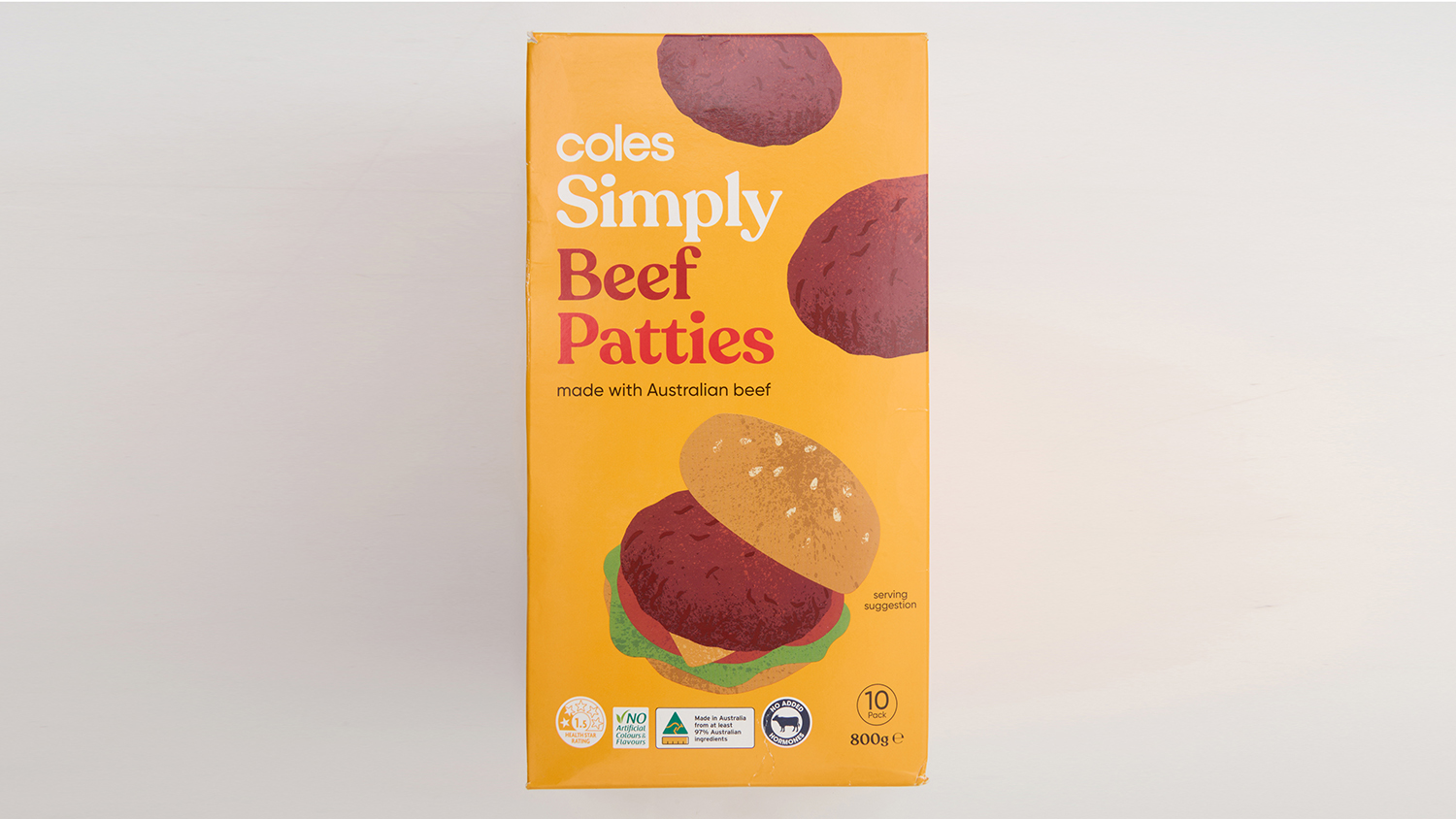 Coles  Simply Beef Patties