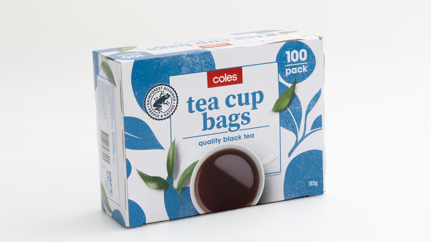 Coles Tea Cup Bags Review Black tea bag CHOICE