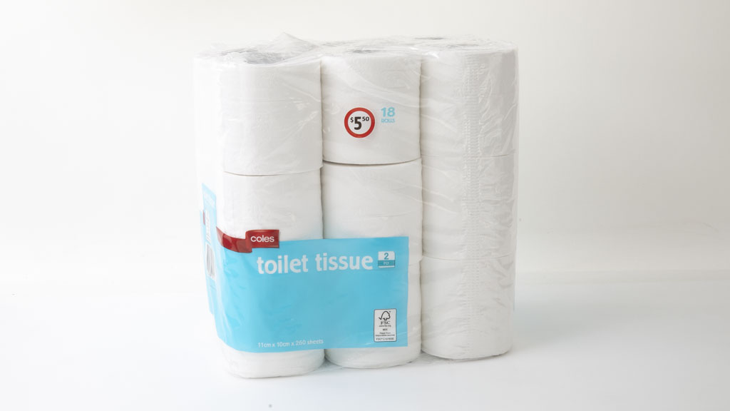 Coles Toilet Tissue 2 Ply 18 Rolls Review Toilet paper CHOICE