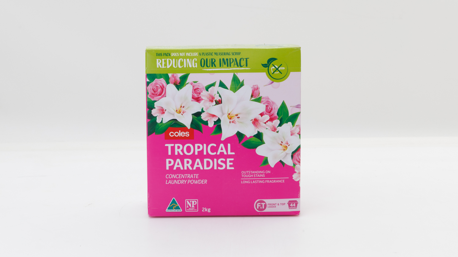 Coles Tropical Paradise Concentrate Laundry Powder Front Loader