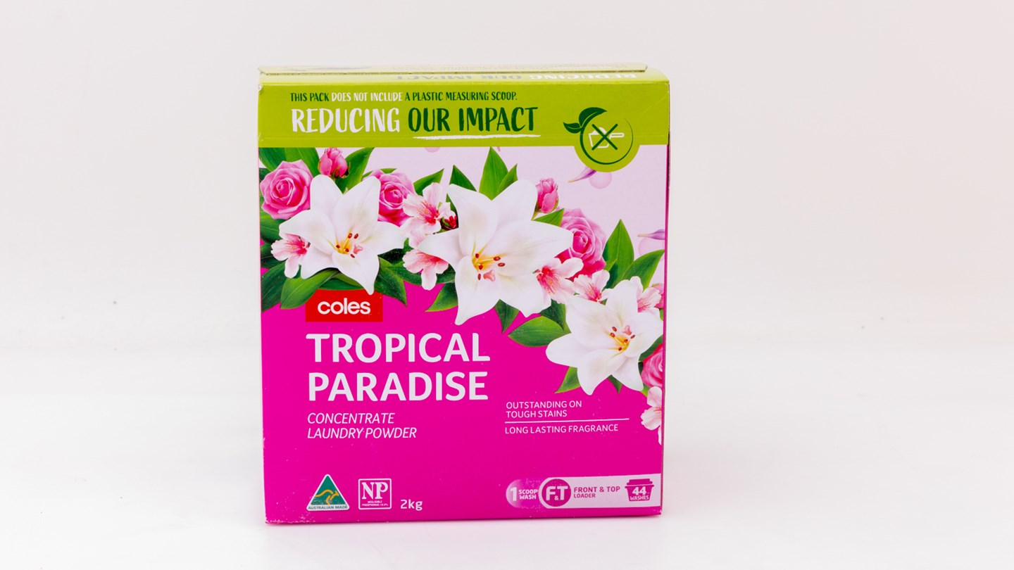 Coles Tropical Paradise Concentrate Laundry Powder Top Loader Review