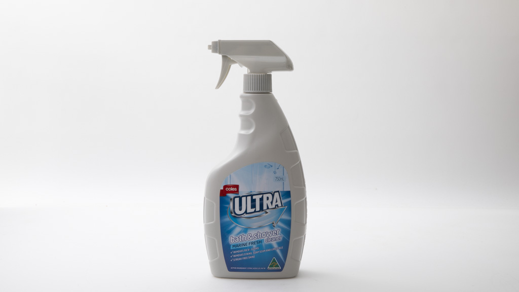 Coles Ultra Bath and Shower Cleaner Marine Fresh Review Bathroom cleaner CHOICE