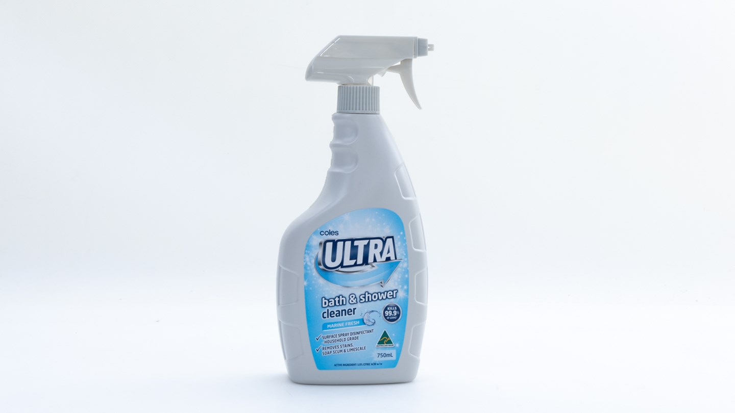 Woolworths Strike Bath & Shower Cleaner Review Bathroom cleaner CHOICE