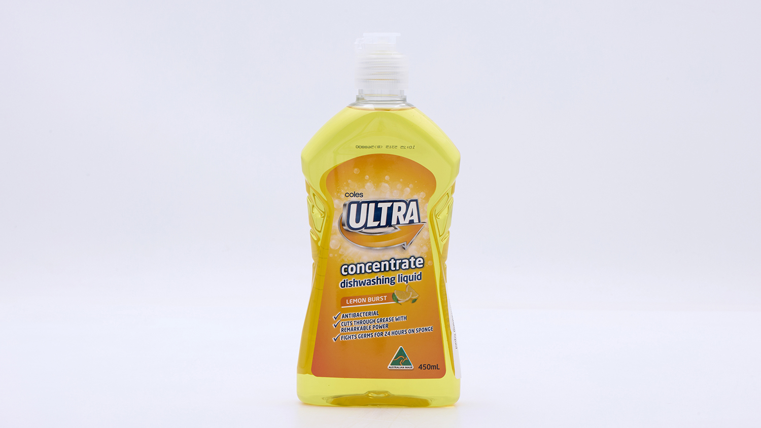 Coles Ultra Concentrate Dishwashing Liquid Lemon Burst