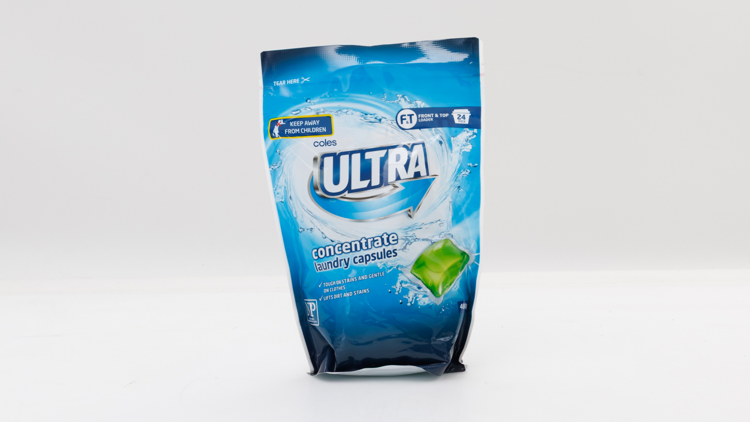 Coles Ultra Concentrate Laundry Capsules Top Loader