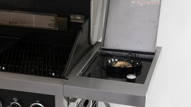 Cordon Bleu Deluxe 4B on cart with side burner CDX4CFSL
