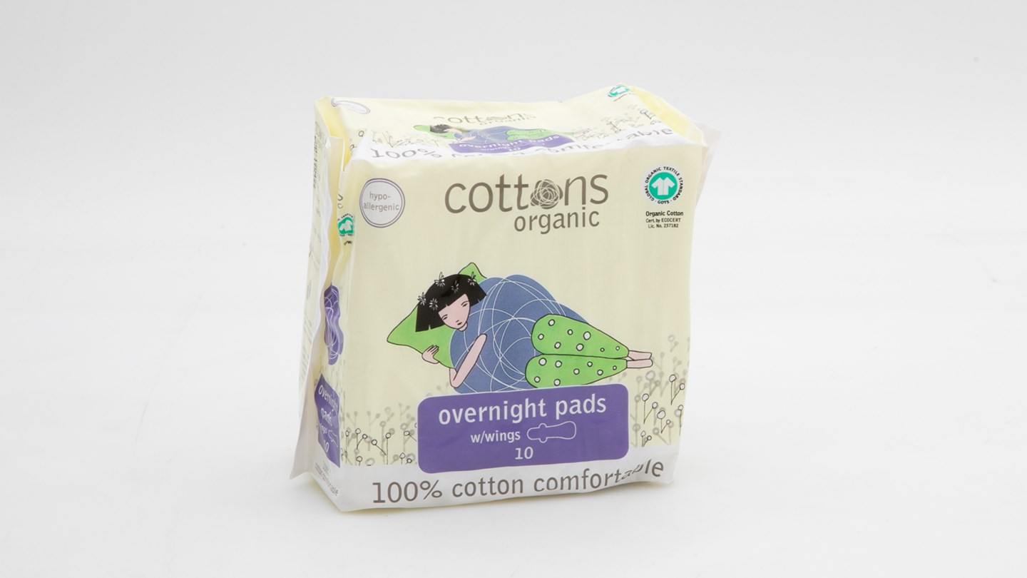 Cottons Organic Overnight Pads with wings Review Sanitary pad CHOICE