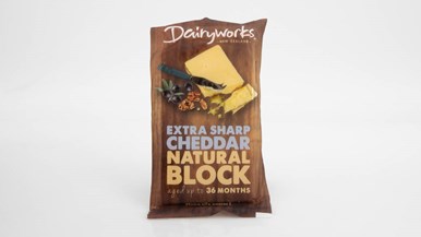 Dairyworks Extra Sharp Cheddar Natural Block