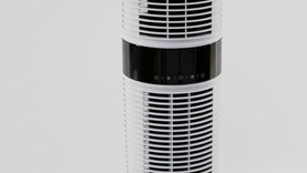 DeLonghi Dual Oscillation Tower Fan DETF122.WH Review Pedestal