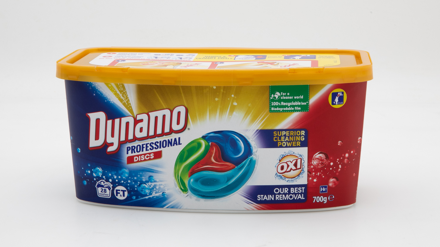 Dynamo Professional Discs Oxi 28 Capsules 700g Top Loader carousel image