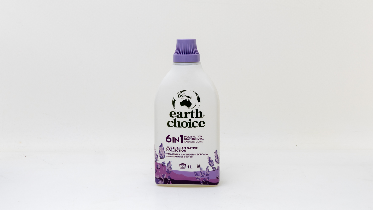 Earth Choice 6in1 Multi-Action Stain Removal Laundry Liquid Tasmanian Lavender & Boronia Top Loader