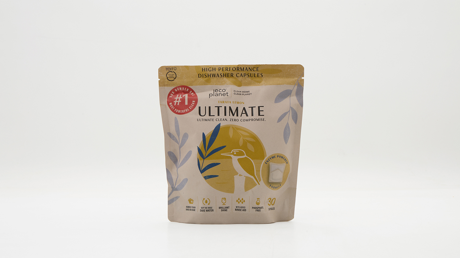 Eco Planet Ultimate Dishwasher Capsules Tarata Lemon