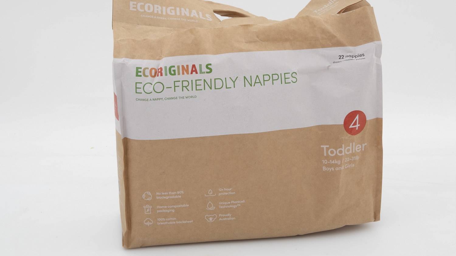 Ecoriginals Eco-friendly Nappies Toddler Size 4 carousel image