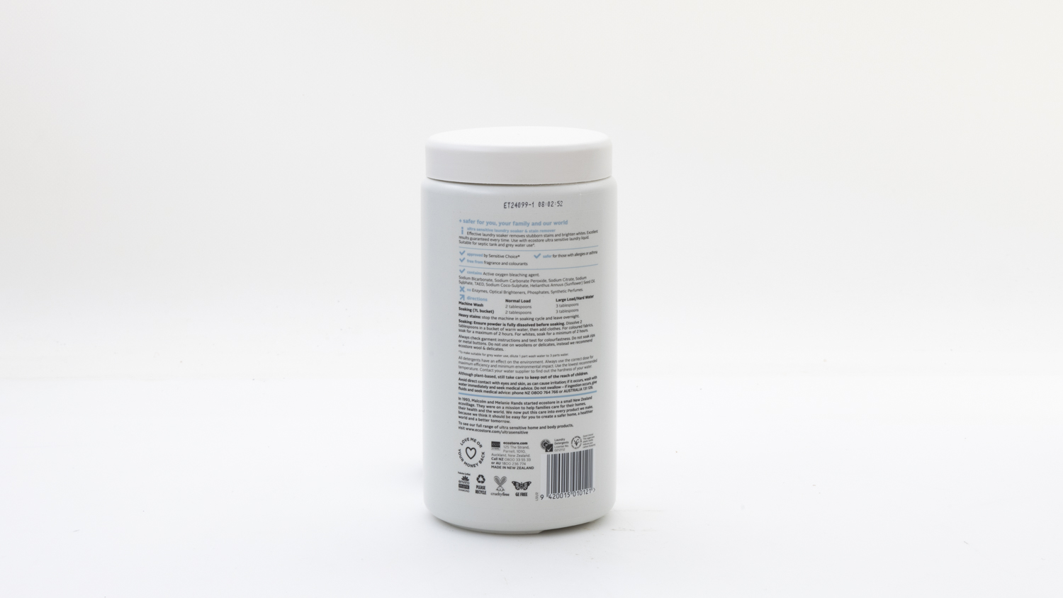 Ecostore Ultra Sensitive Fragrance Free Laundry Soaker u0026 Stain Remover