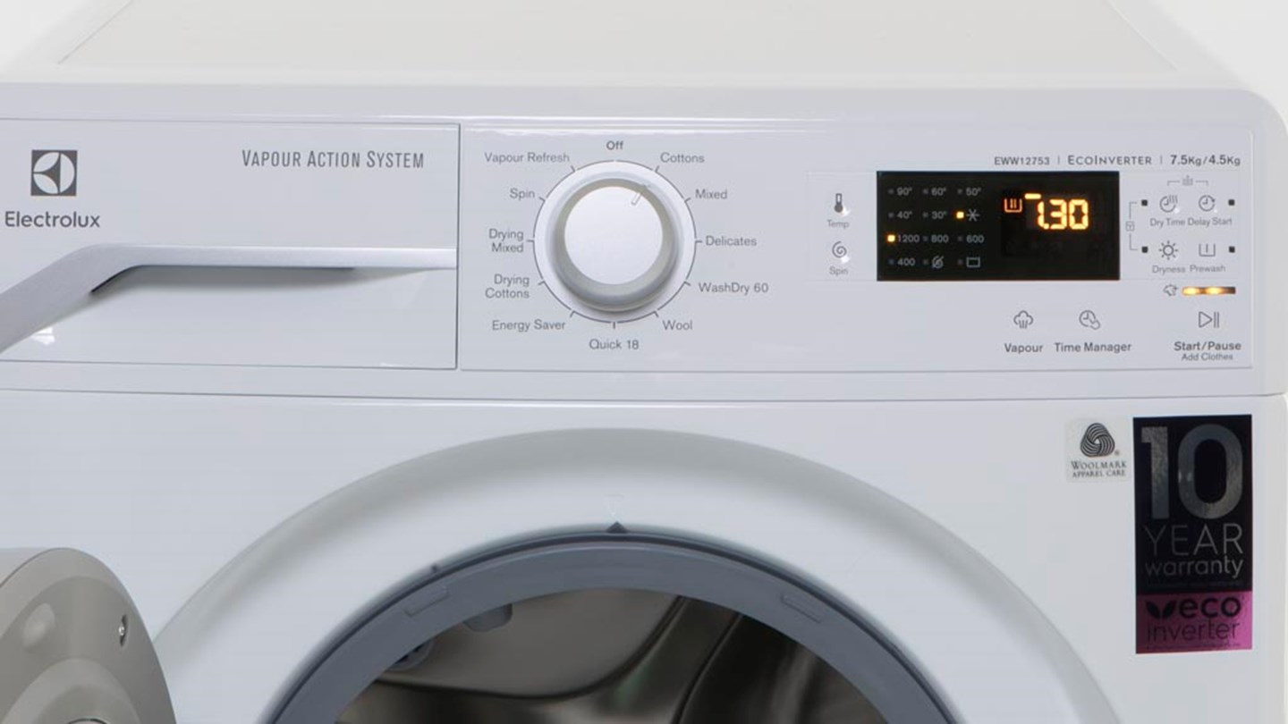 Electrolux EWW12753 Vapour Action System Review Washer dryer combo
