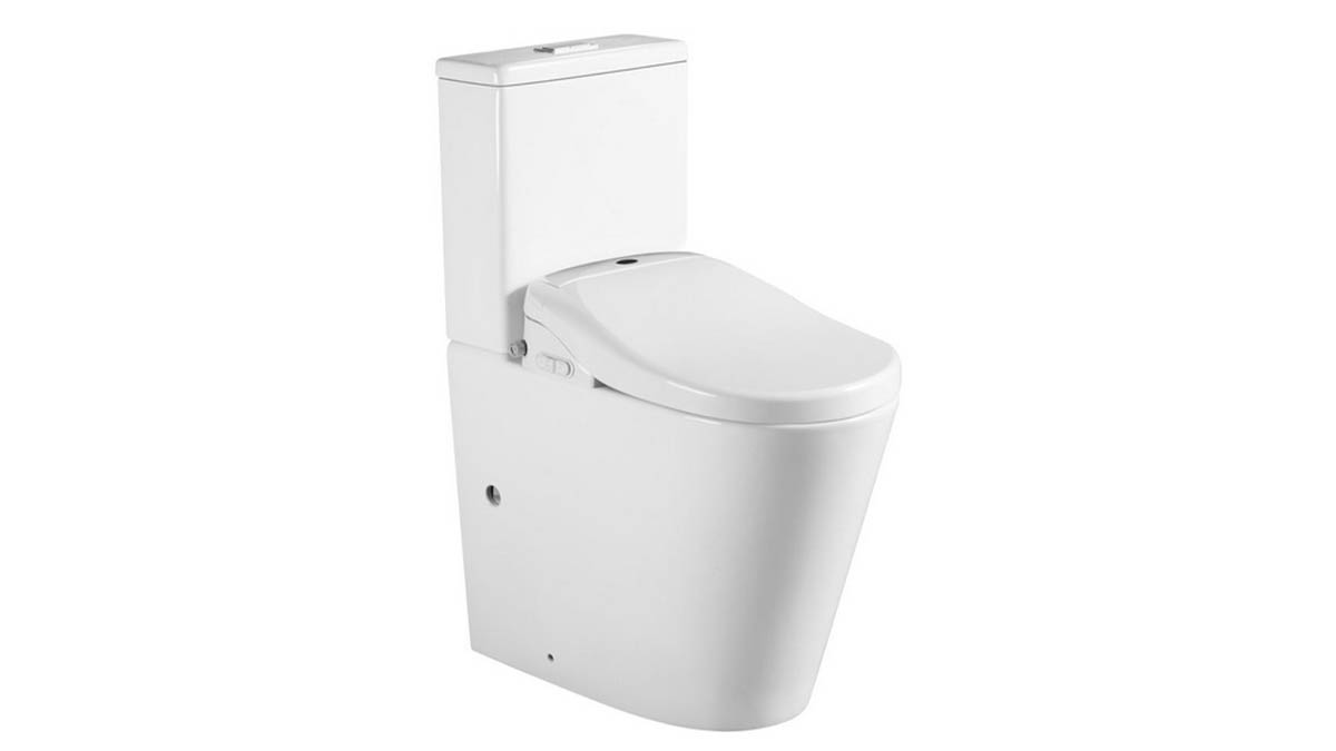 evekare Raised Height Rimless Back To Wall Toilet Suite With Smart Bidet Toilet Seat carousel image
