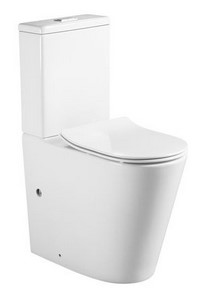 Evekare Raised Height Rimless Back To Wall Toilet Suite carousel image