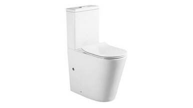 evekare Raised Height Rimless Back To Wall Toilet Suite