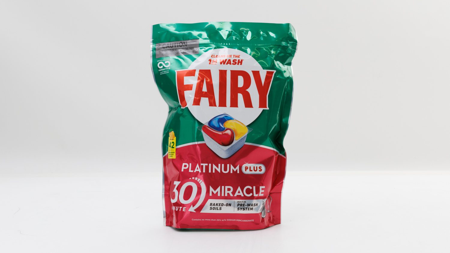 Fairy Platinum Plus 30 Minute Miracle Dishwasher Capsules