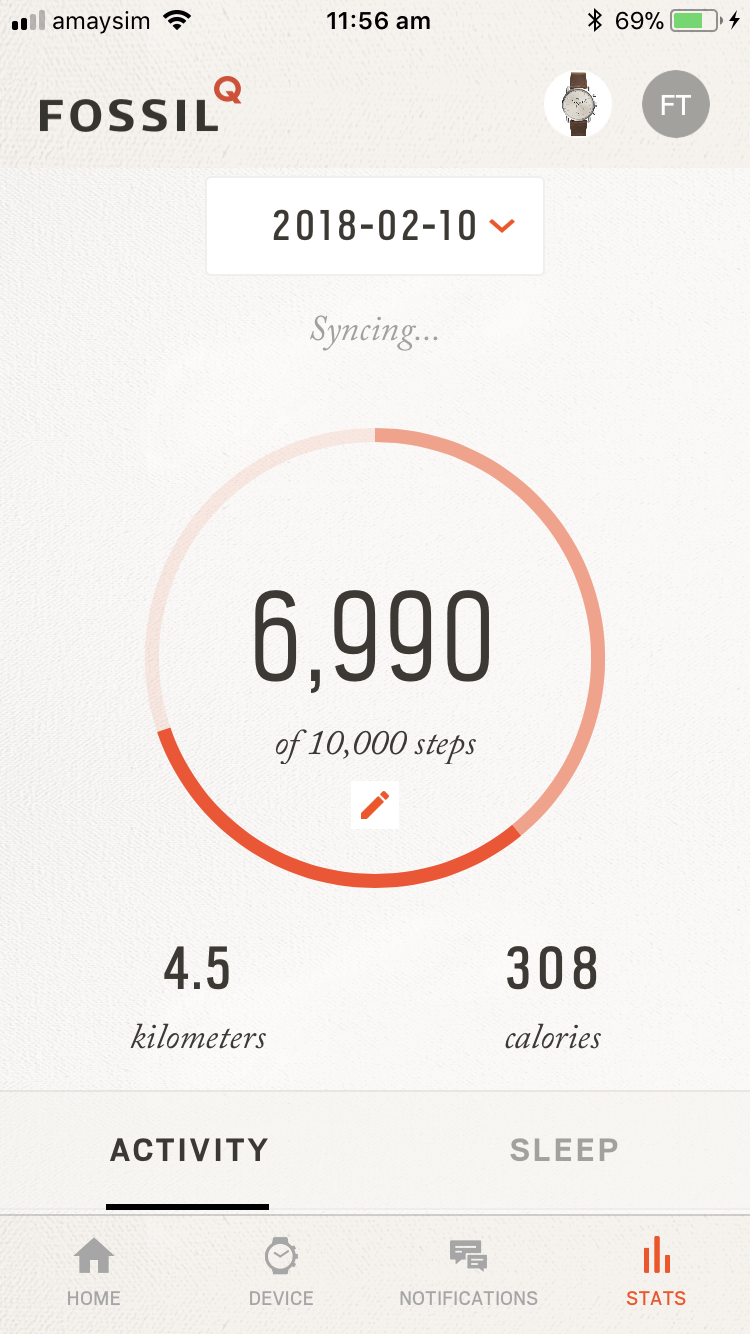 Fossil Hybrid Smartwatch Q Commuter