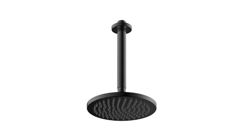 Gareth Ashton Overhead Horizontal Circular Ceiling Shower Black 1SVRO-B