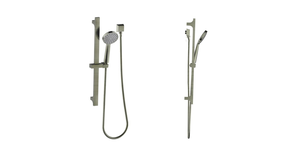 Gareth Ashton Shower Rail Brushed Nickel 1SRA-BN