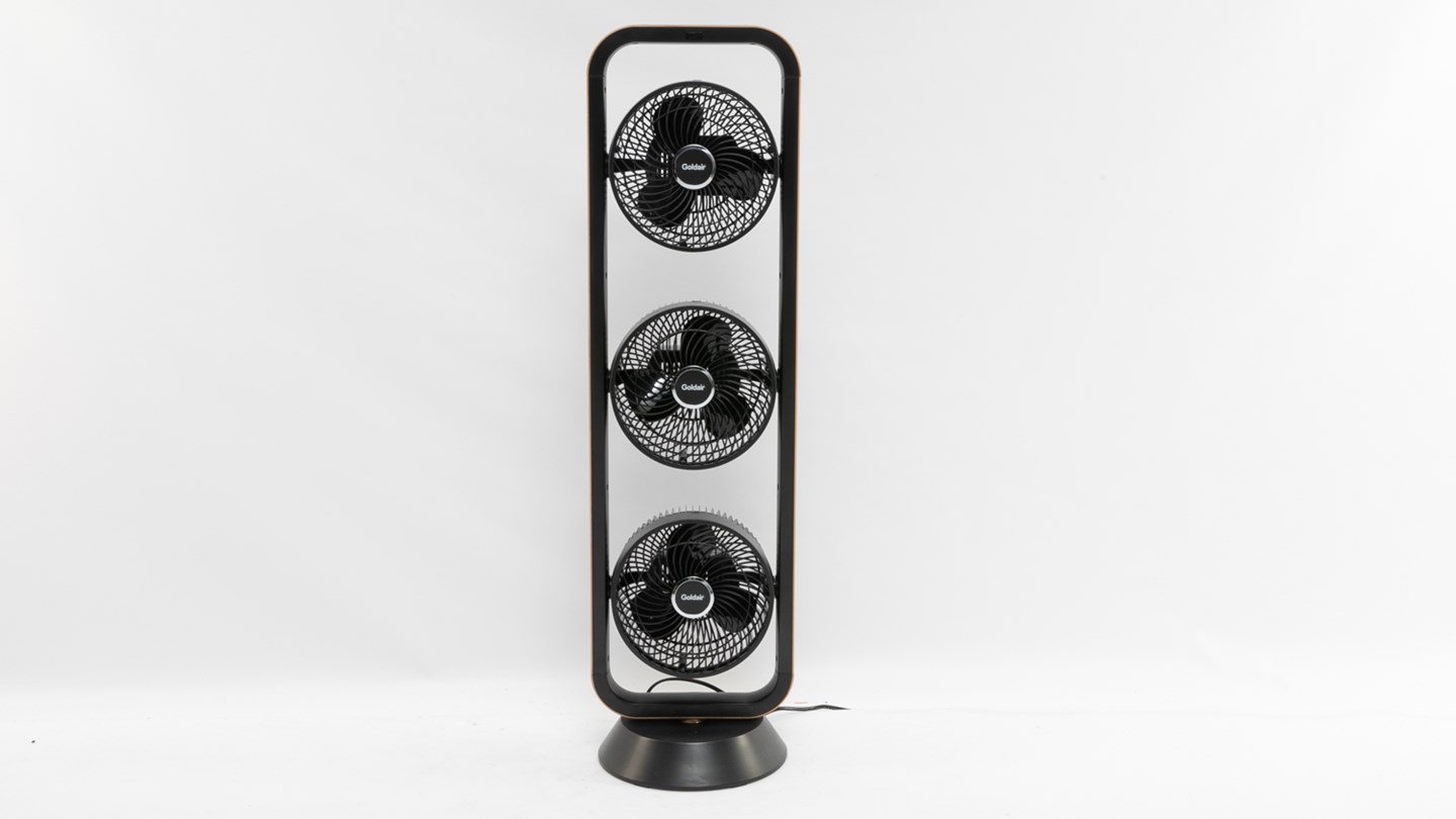 Goldair Triple Head Multi Fan GCMT300 Review Pedestal and tower fan