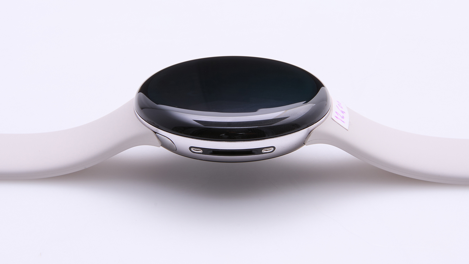 Google Pixel Watch 4 45mm LTE Polished Silver Aluminum Case, Porcelain Active band