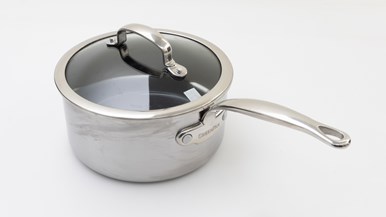 Green Pan Premiere Saucepan with Lid, Stainless Steel 20cm