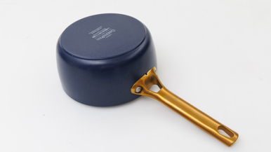 Greenpan Padova Saucepan With Lid, Dark Blue - 18cm